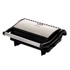 Sanduicheira e Grill Amvox AMS 800 800W Preto Inox 110V - AP / MT