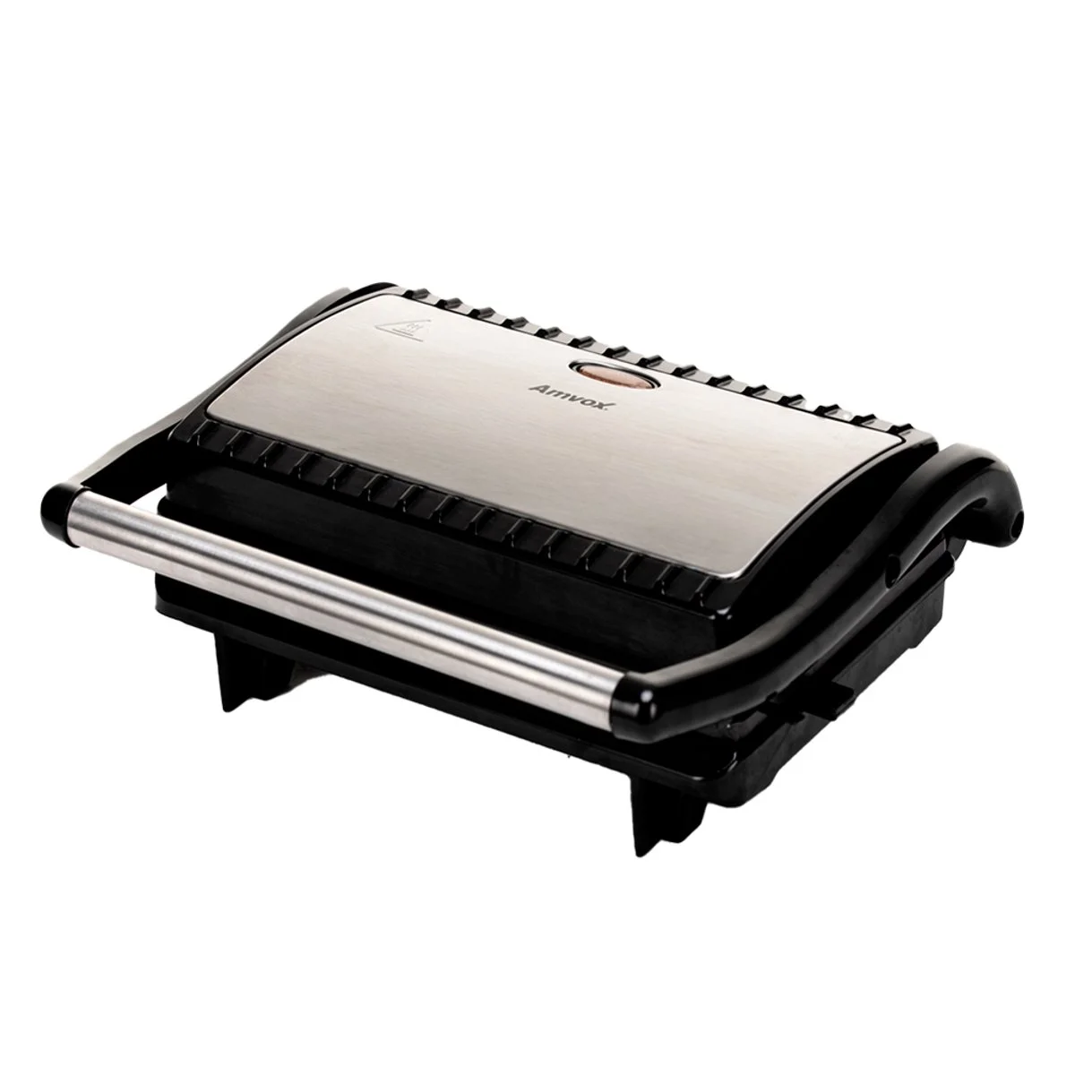 Sanduicheira e Grill Amvox AMS 800 800W Preto Inox 110V - AP / MT