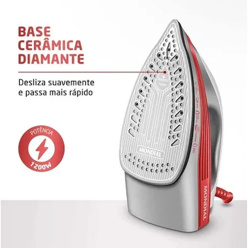 Ferro a Vapor Mondial FVN-01-O 1200W 127V AP/MT