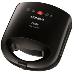 Sanduicheira e Grill Mondial Pratic SN-01 750W 127V Preto AP/MT