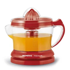 Espremedor de Frutas Mondial Premium E-23 Vermelho 1,25L 127V - AP / MT