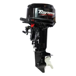 Motor de Popa Gasolina Toyama TM25TS 25HP 2 Tempos Rabeta Curta 496cc Partida Elétrica AP/MT