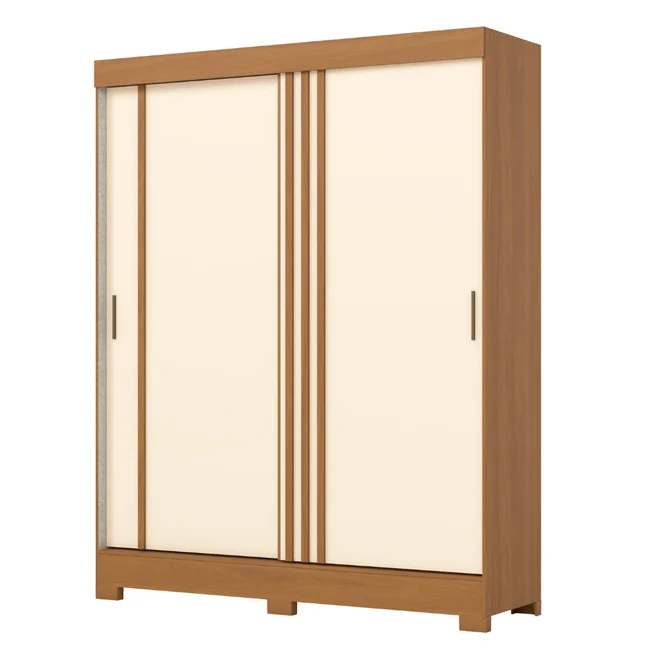 Roupeiro 2 Portas 2 Gavetas Deslizantes B353 Flex – Cinamomo/Off