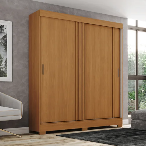 Roupeiro 2 Portas 2 Gavetas Deslizantes B353 Flex – Cinamomo/Off White - Briz