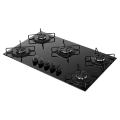 Fogão Cooktop 5b Gás Milão Preto Atlas