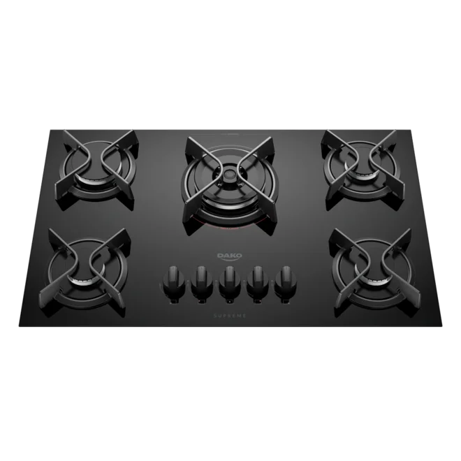 Fogão Cooktop 5B Supreme Preto Dako