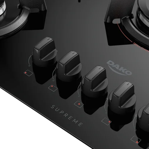 Fogão Cooktop 5B Supreme Preto Dako