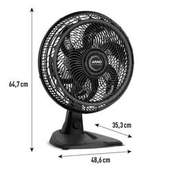 Ventilador de Mesa e Parede Arno X-Treme 6 VE60 40cm 140W 127V Preto - AP / MT