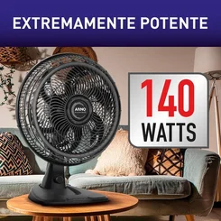 Ventilador de Mesa e Parede Arno X-Treme 6 VE60 40cm 140W 127V Preto - AP / MT