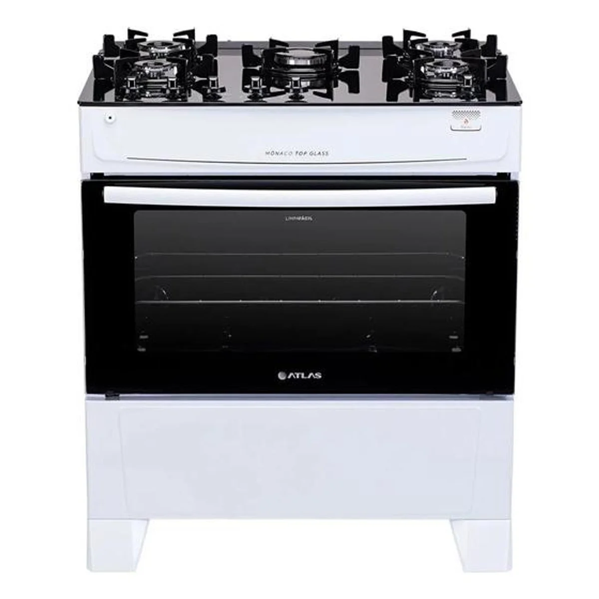 Fogão Atlas Mônaco Top Glass 5 Bocas Branco Bivolt - AP / MT