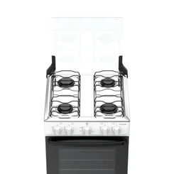 Fogão Atlas Coliseum Plus 4 Bocas Branco Mesa Inox Forno 50L - AP / MT