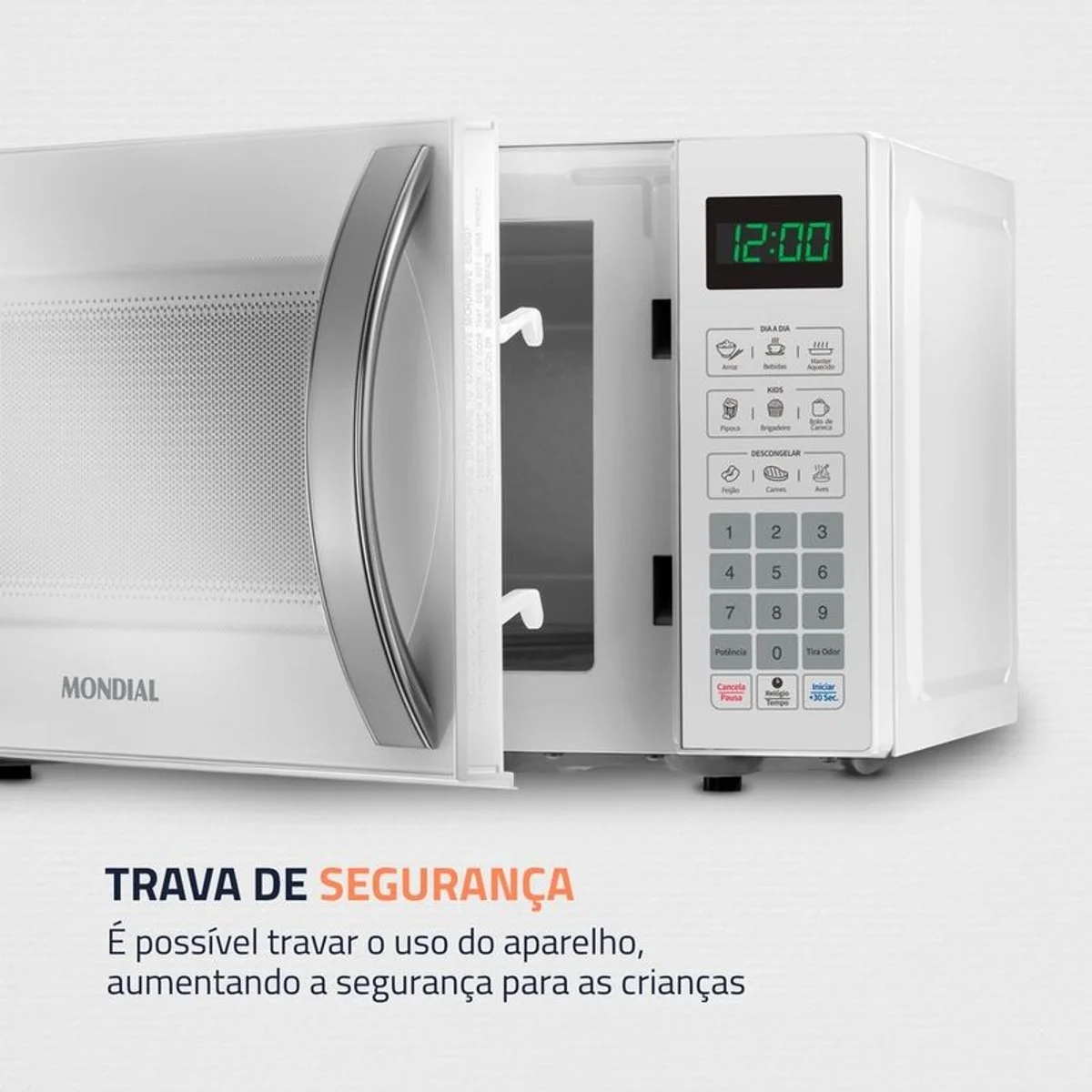 Micro-ondas Mondial MO-01-21-W 21L 1200W Branco 127V - AP / MT