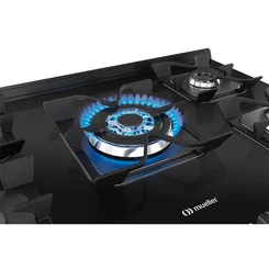 Fogão Mueller MFV5BF 5 Bocas Preto Fosco com Mesa de Vidro - AP / MT