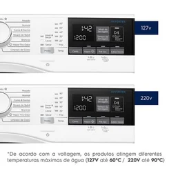 Lava e Seca Electrolux 11Kg Branca Perfect Care Inverter com Água Quente e Vapor LSP11 127V - AP / MT