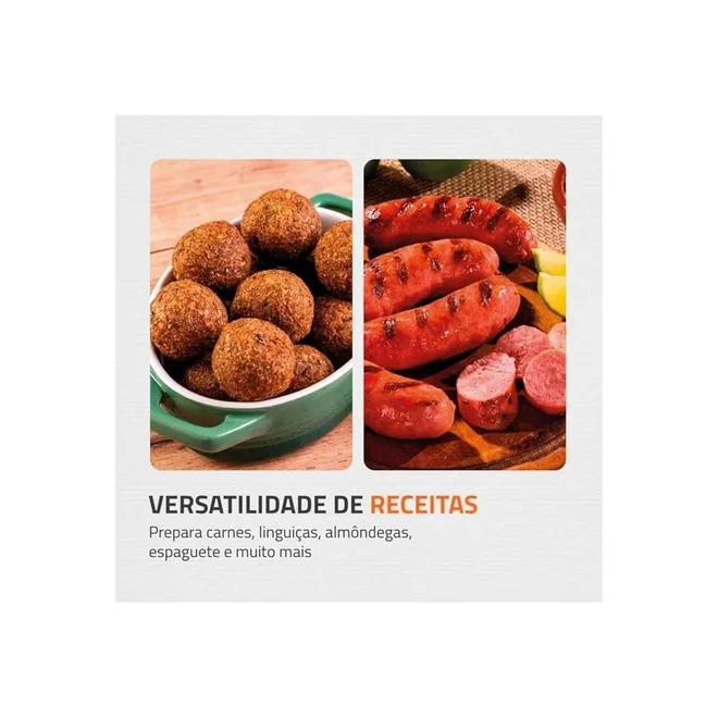 Moedor de Carne Elétrico Mondial Premium MC-03 500W 127V Preto Inox - AP / MT