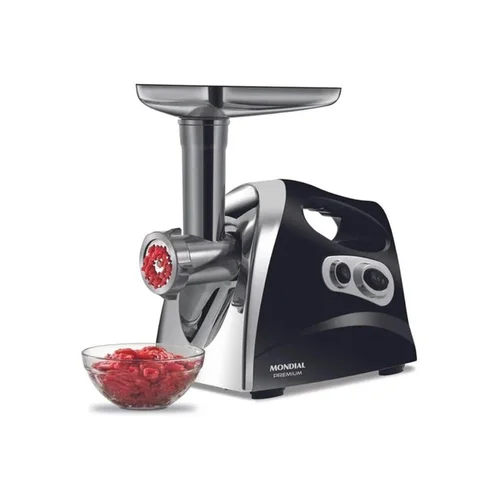 Moedor de Carne Elétrico Mondial Premium MC-03 500W 127V Preto Inox - AP / MT