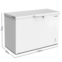 Freezer Horizontal Mystic MY-FZ301L 299L 1 Porta Dupla Função Branco 127V - AP / MT