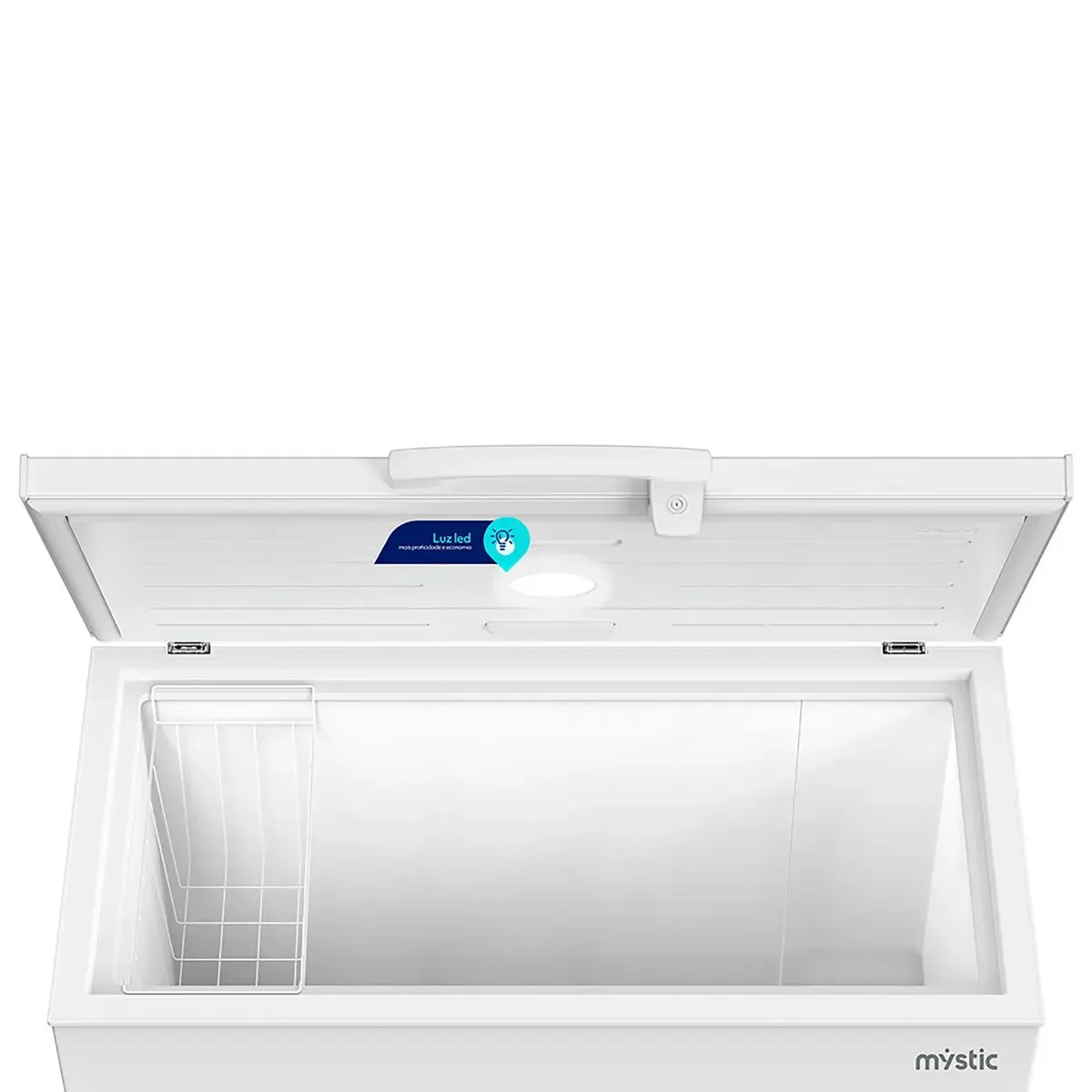 Freezer Horizontal Mystic MY-FZ301L 299L 1 Porta Dupla Função Branco 127V - AP / MT