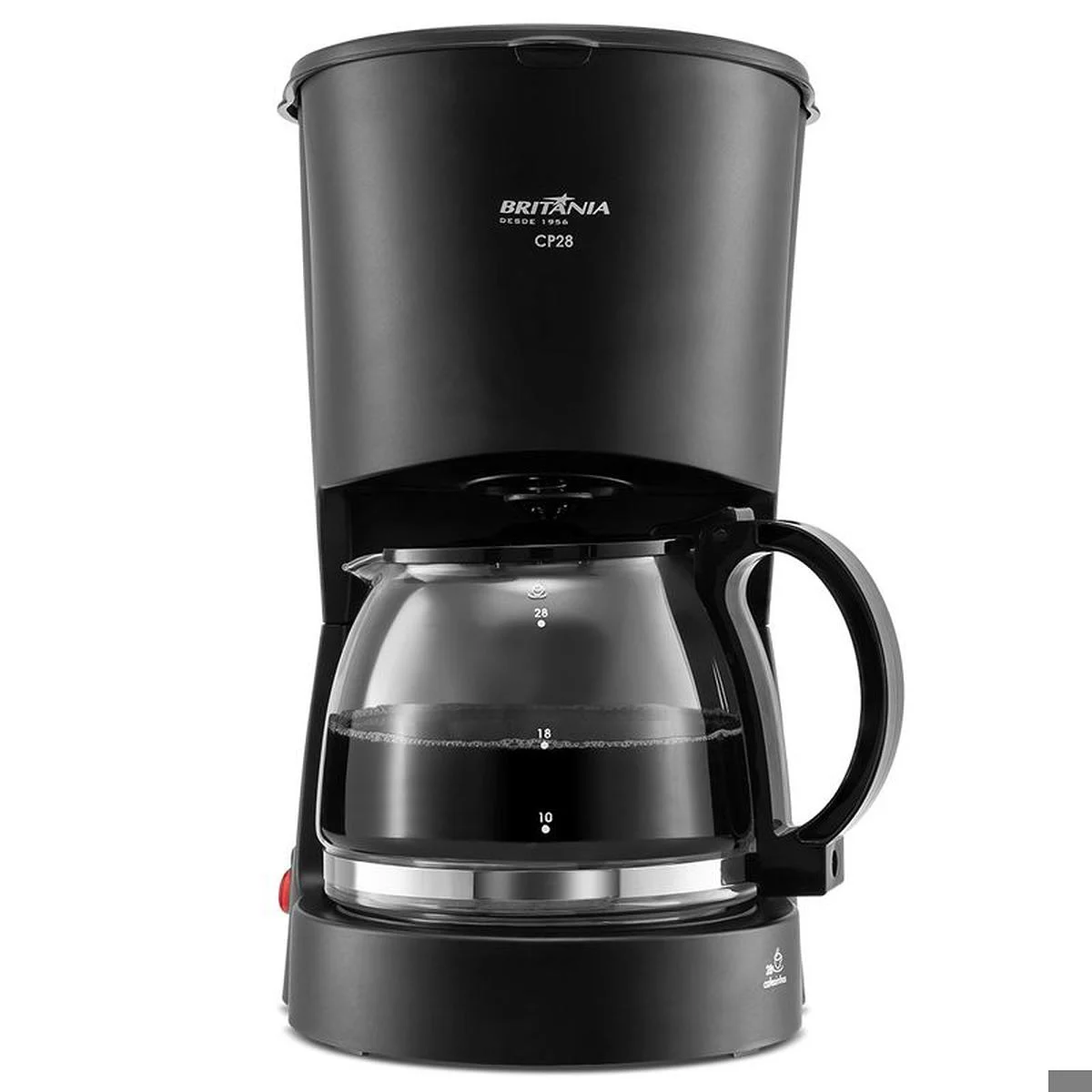 Cafeteira Elétrica Britânia CP28 28 Cafezinhos 1L 127V Preta - AP / MT