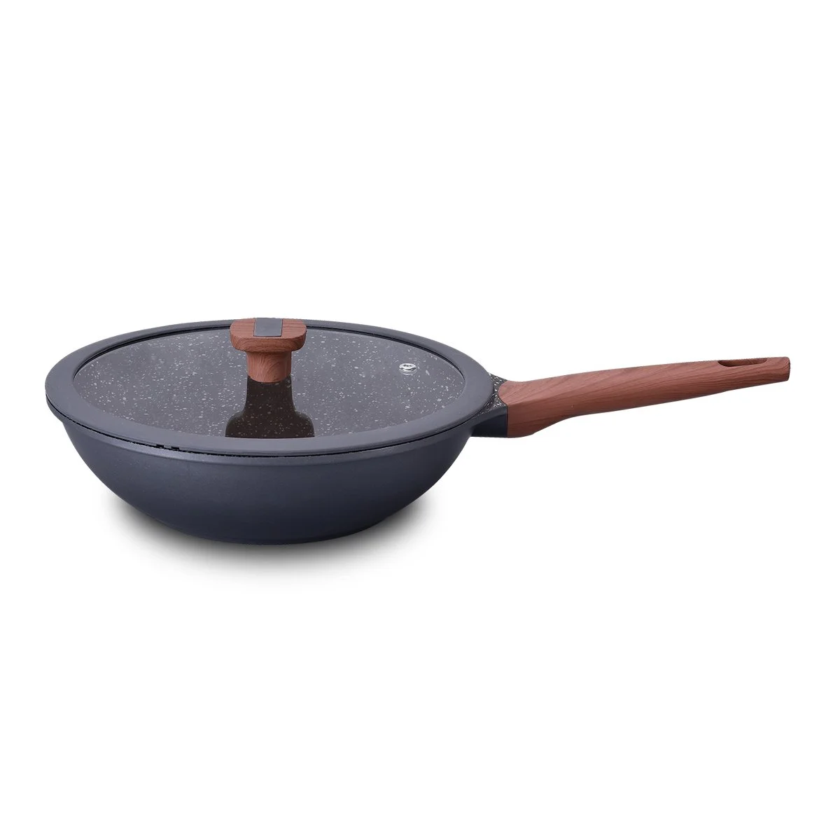 Frigideira Wok MTA Titanium 30cm 5,3L Alumínio Injetado com Revestimento Cerâmico - AP / MT