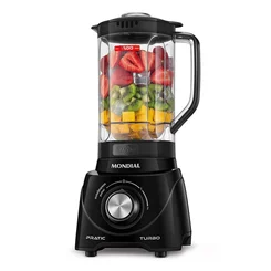Liquidificador Mondial Pratic Turbo L-98-B 2,2L 550W Preto 127V - AP / MT