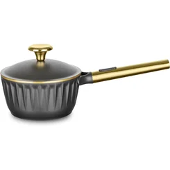 Conjunto de Panelas MTA Concept Gold 4 Peças Alumínio Injetado Revestimento Cerâmico Preto - AP / MT