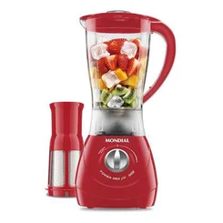 Liquidificador Mondial Power Red Filter L-77 500W 2 Velocidades 1,9L Vermelho 127V - AP / MT