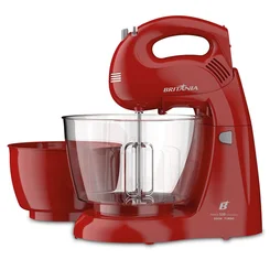 Batedeira Britânia Pérola 550 Cristal Duo Turbo Vermelha 500W 127V - AP / MT
