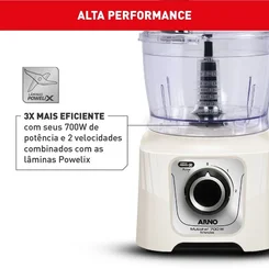 Multiprocessador Arno Multichef 700W 16 Funções MP62 Marfim 110V - AP / MT