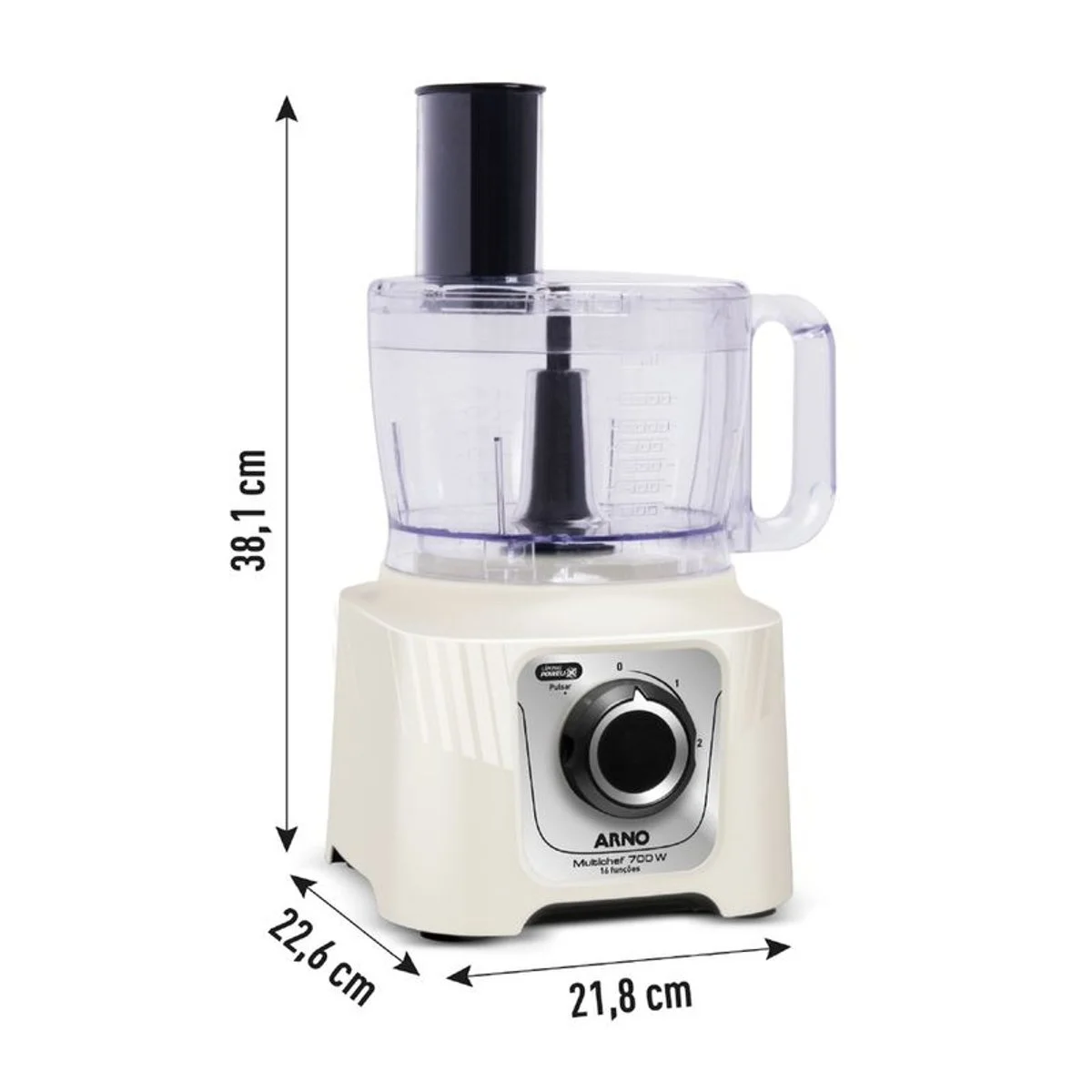 Multiprocessador Arno Multichef 700W 16 Funções MP62 Marfim 110V - AP / MT