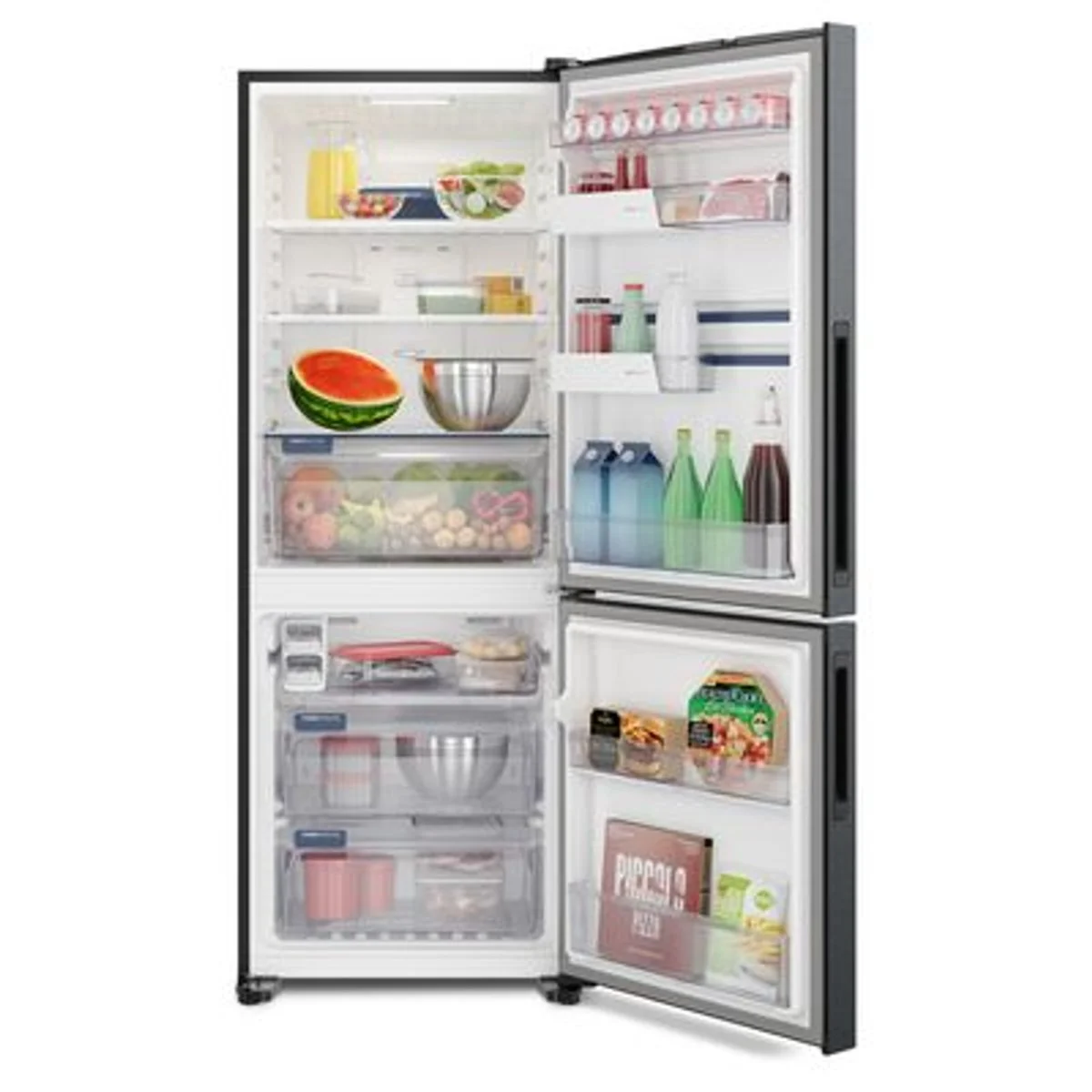 Geladeira Electrolux IB7B Frost Free Inverter 490L AutoSense Inverse Black Inox 127V - AP / MT