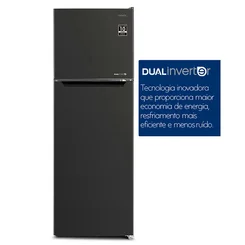 Geladeira Mystic Frost Free Dual Inverter Duplex 349L Inox Mate 127V MY-RF-N358DSSBR - AP / MT