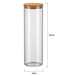 Conjunto de Potes Herméticos de Vidro com Tampa de Bambu Electrolux 4 Peças 41044630 - AP / MT