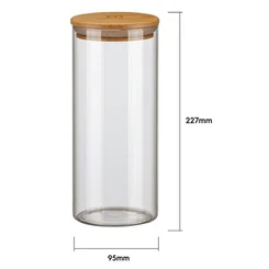 Conjunto de Potes Herméticos de Vidro com Tampa de Bambu Electrolux 4 Peças 41044630 - AP / MT