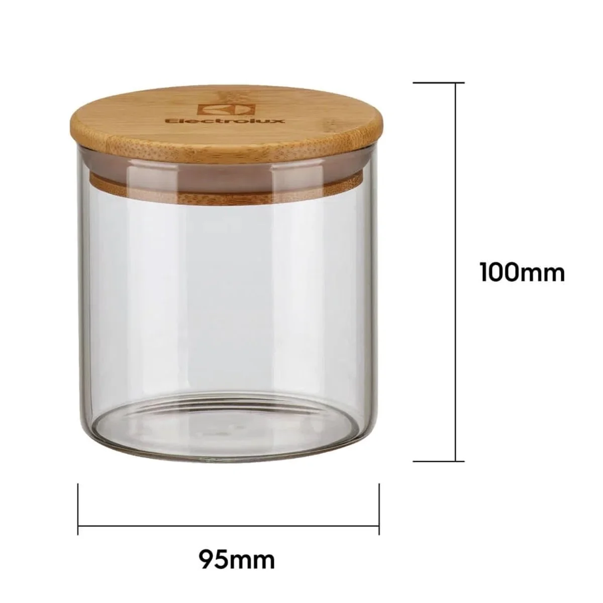 Conjunto de Potes Herméticos de Vidro com Tampa de Bambu Electrolux 4 Peças 41044630 - AP / MT