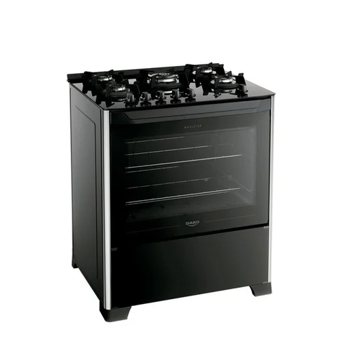 Fogão Dako Magister 5 Bocas Mesa de Vidro Preto Automático - AP / MT