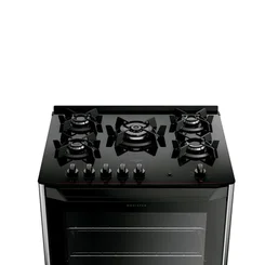 Fogão Dako Magister 5 Bocas Mesa de Vidro Preto Automático - AP / MT