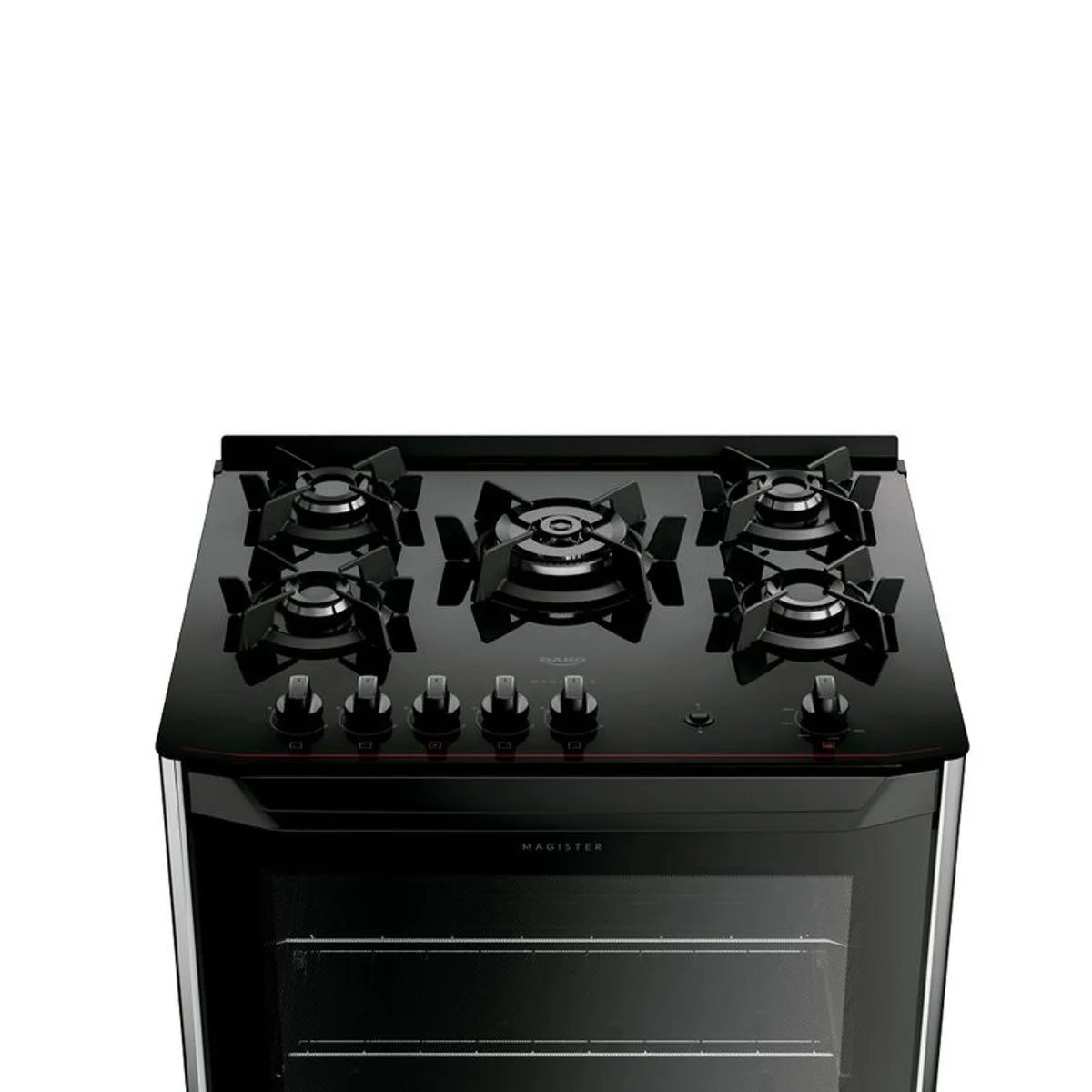 Fogão Dako Magister 5 Bocas Mesa de Vidro Preto Automático - AP / MT