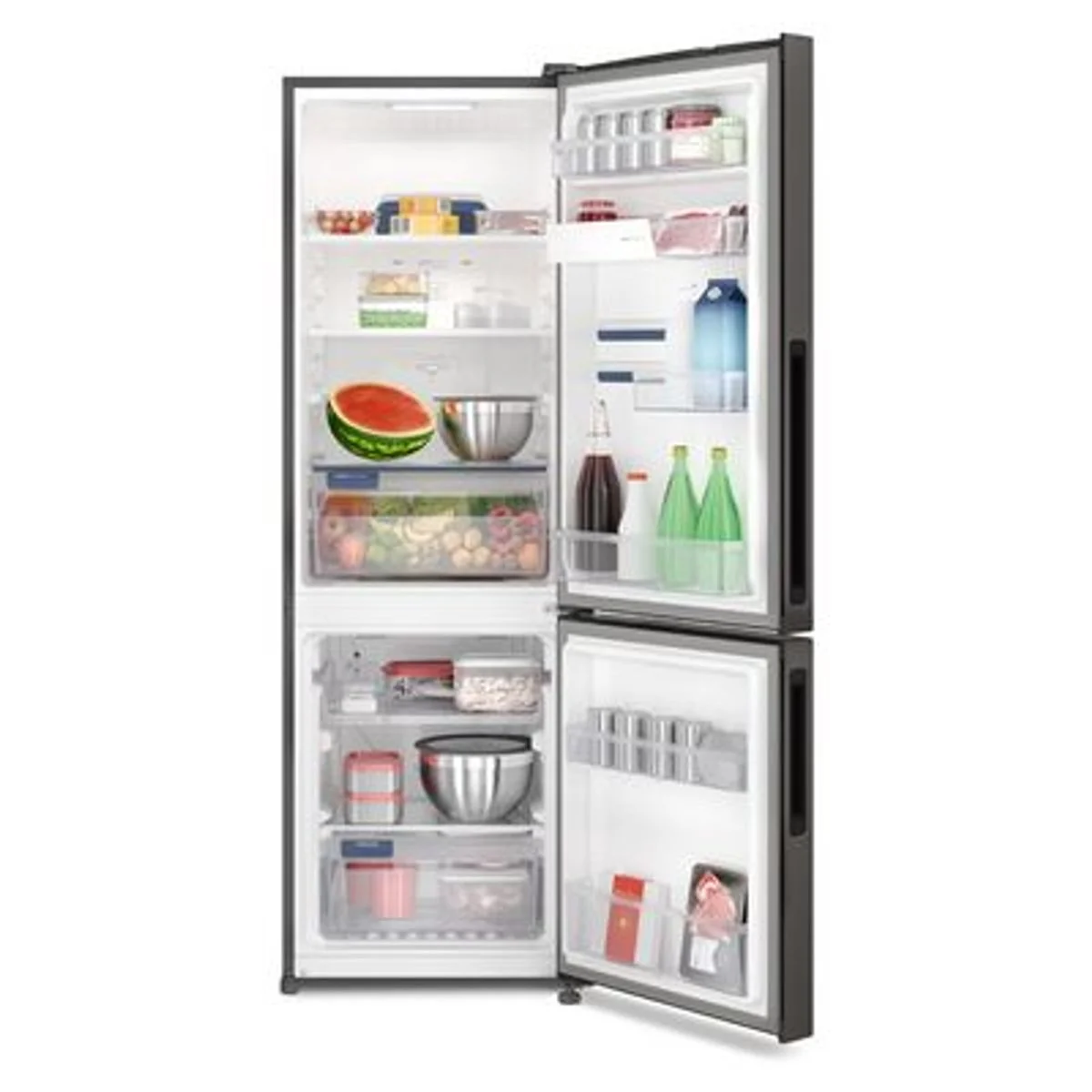 Refrigerador Electrolux Frost Free Inverter 400L Efficient AutoSense Rapid Freeze Inverse Black Inox Look IB6B Bivolt - AP / MT