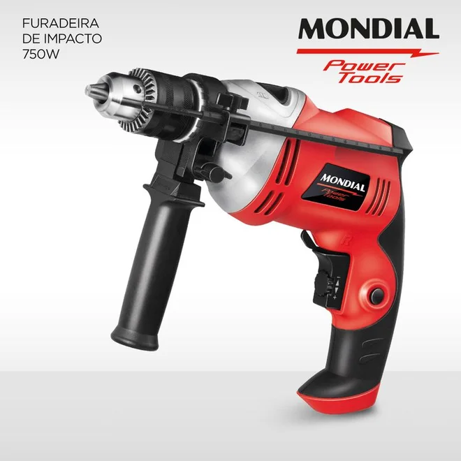 Furadeira de Impacto Mondial Power Tools FFI-05 1/2" 750W 127V