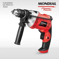Furadeira de Impacto Mondial Power Tools FFI-05 1/2" 750W 127V