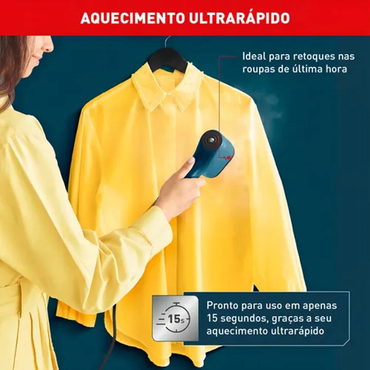 Vaporizador de Roupas Arno Pure Pop HS20 Azul 127V - AP / MT