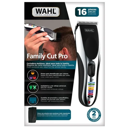 Máquina de Cortar Cabelo Wahl Family Cut Pro Sem Fio Bivolt - AP / MT