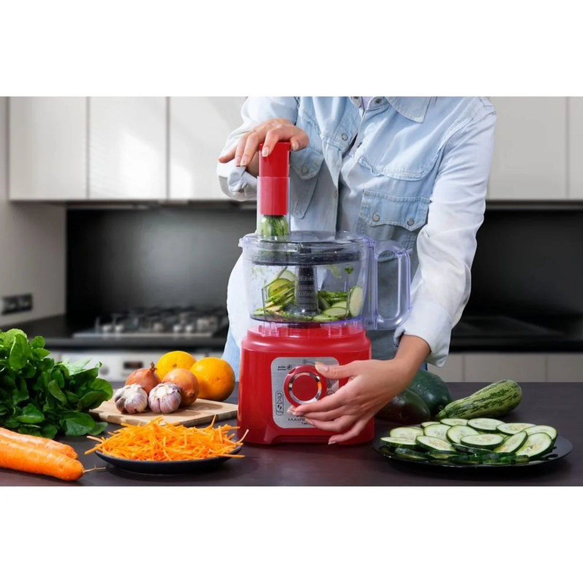 Multiprocessador de Alimentos Arno Multichef Limpa Fácil MP76 700W 3,1L 127V Vermelho - AP / MT