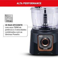 Multiprocessador Arno Multichef MP72 700W 24 Funções Preto 127V - AP / MT