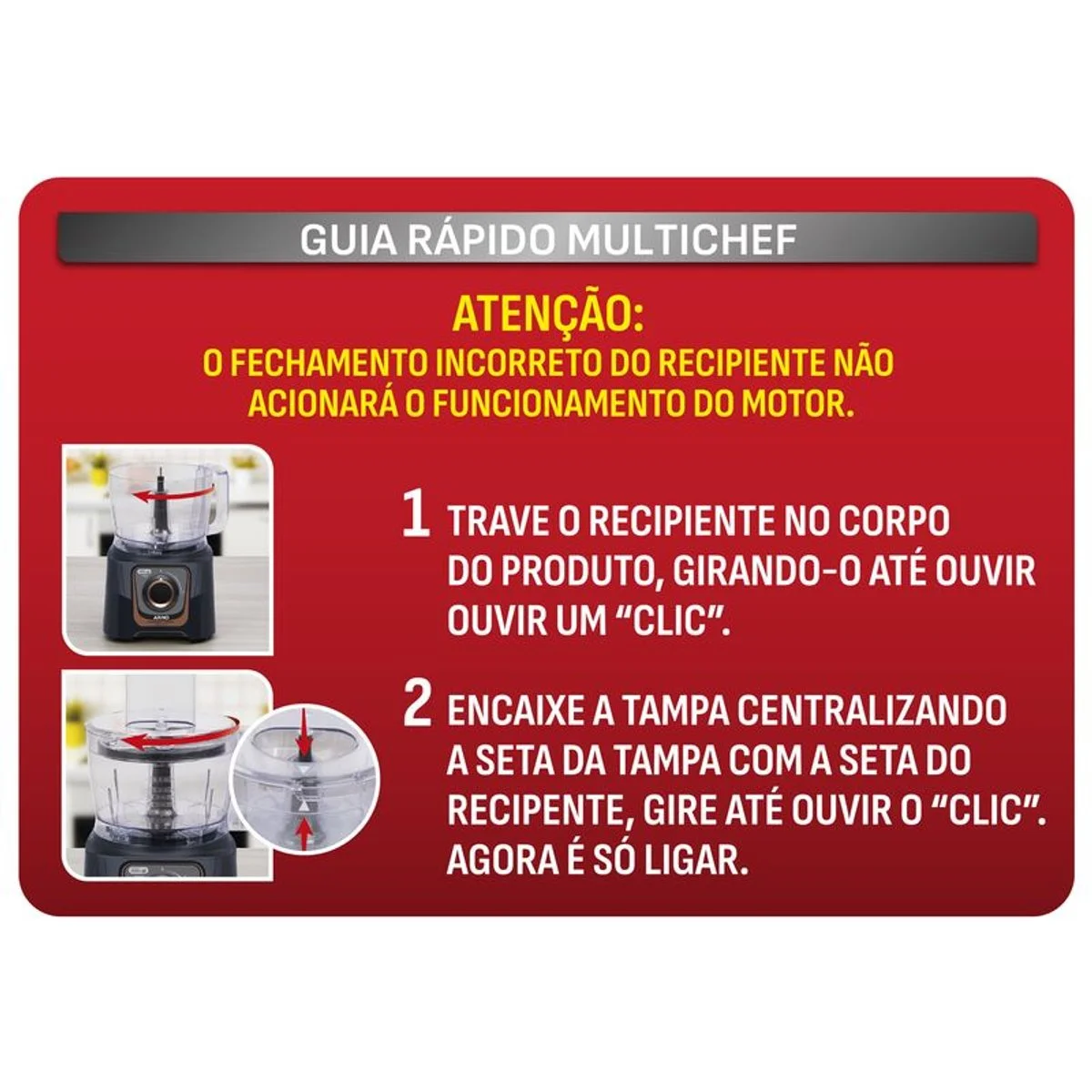 Multiprocessador Arno Multichef MP72 700W 24 Funções Preto 127V - AP / MT