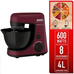 Batedeira Planetária Arno Nova Deluxe SX36 600W 127V Vinho - AP / MT