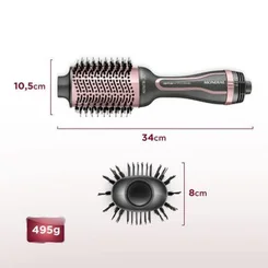 Escova Secadora Mondial Grey Rose Keratin ES-11-BI 1200W Bivolt - AP / MT