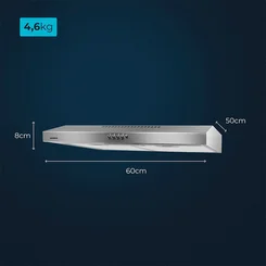 Depurador de Ar Mondial 60cm Inox DP60-01 127V - AP / MT