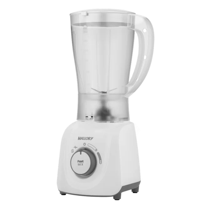 Liquidificador Mallory Fast Mix 600W 2 Velocidades Copo 2,1L Branco 127V - AP / MT
